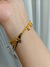 金至尊（3D-GOLD)黄金手链女圆珠999足金送女友老婆妈妈生日礼物计价 金重6.75克（配珠宝礼盒）多退少补 实拍图