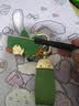 繁夏轻奢马上有钱汽车钥匙扣马蹄扣圈皮革手工编织绳链挂件送长辈礼物 实拍图
