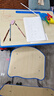 晶霄儿童学习桌椅套装作业课桌子小孩书桌写字桌学校小学生家用可升降 【校园pro款】双柱课桌+椅象牙白 实拍图