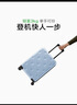 不莱玫行李箱女登机箱拉杆箱男旅行箱大容量学生密码皮箱子20英寸 蓝色 实拍图