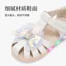 泰兰尼斯meta童鞋女童凉鞋夏季新款公主鞋甜美洋气儿童闪灯鞋白色30 实拍图