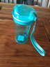特百惠（Tupperware）晶彩mini塑料杯280ML 男女学生夏季水杯子儿童双饮口便携 碧海蓝 实拍图