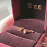 老庙黄金耳饰足金爱心耳钉通勤百搭送老婆送妈妈生日礼物送女友 实拍图