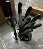 十八子作厨房刀具菜刀套装家用砧板砍斩骨刀剁切肉切片刀阳江十八子菜刀 雀之翎刀具套装【AS1309】 7件套 实拍图