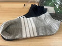 欧蓝薇雅（OULANWEIYA）少女士短袜子吸汗薄款春夏季短筒船袜学生条纹黑白情侣袜 随机色 1双 均码 实拍图