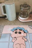 卡通蜡笔小新浴室地垫科技布橡胶软垫卫生间防滑吸水垫入户门 小新洗澡-A 30*40cm 实拍图