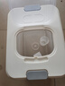 京东物流 家用翻盖装米桶五谷杂粮密封桶防虫防潮食品级密封桶 透明白 22斤【专享】 实拍图