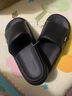 三利拖鞋女夏室内家居浴室洗澡防滑eva不臭脚情侣凉拖男 黑色 40/41 实拍图