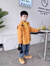 G.DUCKKIDS童装儿童冲锋衣三合一可拆卸春秋装男童外套防风夹克小童男孩风衣 黄色三合一 110  【建议身高105cm左右】 实拍图
