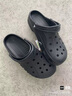 crocs卡骆驰洞洞鞋贝雅男鞋女鞋轻便耐磨一脚蹬拖鞋休闲鞋|10126 黑色-001 44 (280mm) 实拍图