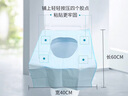 洁丽雅（Grace）一次性马桶垫60片旅行粘贴式酒店防水坐垫纸产妇坐便垫40*60cm 实拍图