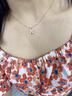 法蔻彩金色项链女银四叶草吊坠锁骨链颈链生日礼物送女友老婆 玫瑰金色 实拍图