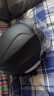 Andes HELMET3c认证电动摩托车头盔男四季女士夏季头盔安全帽四季通用夏天半盔 哑黑黑茶短【升级3C款】 均码 实拍图