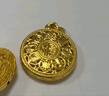 行金银中古法黄金吊坠 足金999八宝罗盘福字挂坠 送礼自带 宝宝吊坠 吊坠约1.2g (单吊坠带环） 克重多退少补 实拍图