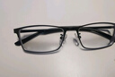 万新（WAN XIN） 近视眼镜防蓝光辐射非球面现片配眼镜框男女0-1500度配成品眼镜 板材-全框-5007BK-黑色 1.74多屏防蓝光镜片（近视酷薄） 实拍图