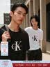 Calvin KleinJeans夏季男女情侣中性休闲通勤ck字母纯色纯棉宽松短袖T恤上衣 实拍图