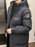 波司登（BOSIDENG）于适同款25新款羽绒服男女同款情侣长款宽松连帽面包服外套 黑青色|5978 M 165/88A 体重约120斤以内 实拍图