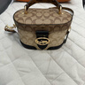 COACH蔻驰女包奢侈品大牌轻奢女士包包单肩斜挎手提包盒子包情人节礼物 【保税仓】卡其拼色5504IMRKY 实拍图