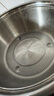 炊大皇 304不锈钢盆筛套装 洗菜盆和面盆调料腌肉盆米筛31cm2件套 实拍图