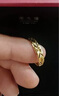 周大福 满天星蛇肚开口戒黄金戒指(工费120)约3.15g EOF187 实拍图