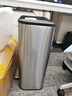 欧润哲垃圾桶脚踏带盖 30L不锈钢家用厨房客厅卫生间办公楼商用缓降定盖 实拍图