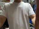 迪卡侬短袖速干衣男训练宽松半袖上衣运动t恤男RUNM2501429白色T恤L 实拍图
