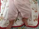 舒贝怡2件装婴儿衣服夏季薄款新生儿连体衣短袖哈衣儿童爬服粉色80CM 实拍图