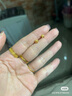 周六福（ZLF）  黄金耳钉女款足金小星星黄金耳饰 计价 0.73g 实拍图