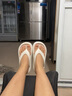 心楠厚底人字拖女夏季2025新款黑显高海边凉鞋沙滩夹脚拖鞋可外穿 白色38-39【适合37-38的脚】 实拍图