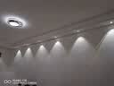 欧普照明彩虹双眼皮小山丘射灯LED家用客厅嵌入式聚光灯背景墙洗墙灯 5W-暖白光4000k-【开孔7-8CM】 实拍图