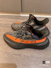 阿迪达斯YeezyBoost椰子350V2青少年学生灰橙运动休闲鞋 HQ7045 37码 实拍图