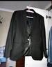 罗蒙（ROMON）西服男士小西装外套职业正装修身休闲伴郎服 黑色2XL 实拍图