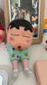 日漫蜡笔小新手办睡袍小新手机支架新之助模型摆件公仔桌面摆件搪胶 睡袍款小新 12cm*大号 实拍图