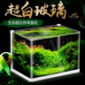 森森 超白玻璃小鱼缸HRK-300套缸款(长29.5cm)热弯玻璃+过滤器+水草灯 实拍图