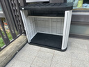 爱丽思（IRIS）阳台塑料收纳柜花园防晒防雨露台户外储物柜庭院储物工具柜经典款 黑灰横拉门800V【高80cm】 单层可叠加 实拍图