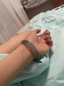 中国黄金（CHINA GOLD）玉髓手镯库里蓝玉手镯女款冰种蓝水美人镯玉镯送老婆女友生日礼物 库里蓝【54mm】 实拍图