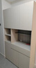 林氏家居原林氏木业现代简约靠墙餐边柜家用厨房收纳储物立柜酒柜子MF3T 【月牙白+灰色】MF4T-A餐边柜 实拍图