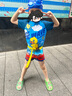 B.Duck小黄鸭儿童男童泳裤泳装泡温泉青少年分体泳衣两件套潜水初学装备 实拍图