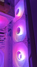 Thermalright（利民）TL-C12W-S V3 X3白色ARGB12cm机箱风扇 无限镜灯光风扇 幻彩风扇ARGB 4PIN PWM调速风扇 实拍图