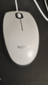 罗技（Logitech）M100r 鼠标 有线鼠标 办公鼠标 对称鼠标 大手鼠标 白色 实拍图