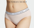 维多利亚的秘密（Victoria's Secret）棉质舒适内裤logo腰带中腰包臀女士三角裤简约纯色 实拍图