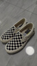 VANS范斯中性鞋Slip-On VR3低帮经典帆布鞋休闲鞋 一脚蹬 棋盘格 38.5 实拍图