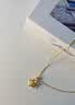 中国黄金（CHINA GOLD）绕线星星黄金项链女款五角星足金吊坠挂坠情人节生日礼物送女友 【今/次日达】绕线星星吊坠+赠银镀金链 约0.9g 实拍图
