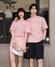 BOY LONDON【元气少女】男女同款短袖夏季粉色时尚百搭潮牌休闲T恤 粉色 【L,XL预售14天内发货】 S 实拍图