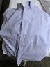 BLACKMONDAY纯棉牛津纺竖条纹短袖衬衫男全棉免烫抗皱男士商务休闲衬衣 实拍图