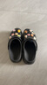 卡骆驰（crocs）女鞋厚底云朵洞洞鞋户外休闲时尚一脚蹬沙滩鞋 206750-001 36-37 实拍图