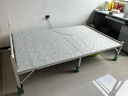 初学者 折叠床单人床家用午休床简易便携租房午睡铁床办公室硬板行军床 银灰条120cm宽 北欧白-加厚钢架 实拍图