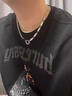 戚小米不规则圆环项链男士锁骨链潮流嘻哈小众高级感男生吊坠配饰品女 实拍图