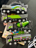 妮乐小队长合金玩具车工程车模型挖掘机套装汽车惯性搅拌车 4款各1个 实拍图