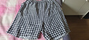 新款睡裤女夏款绵绸短裤人造棉沙滩裤速干印花宽松家居大码休闲裤 千鸟格 XL 130-160斤 实拍图